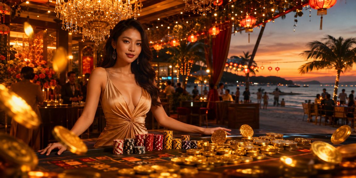 Khung cảnh thị trường đêm và casino tại Phú Quốc